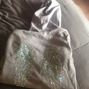 Victoria Secrets Angel Wings Zip up hoodie